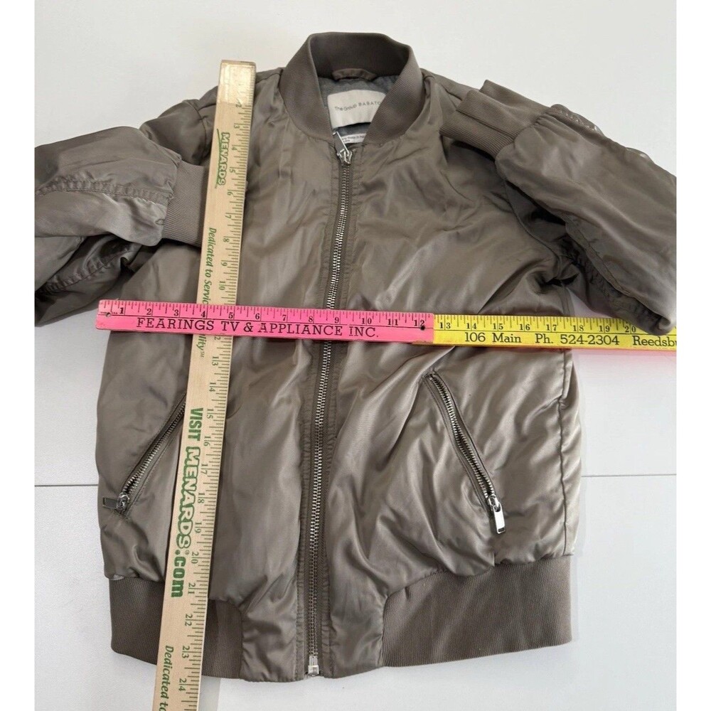 The Group by BABATON Modern Taupe Zip Pocket GILMAN Bomber Jacket Womens sz S - Picture 7 of 16
